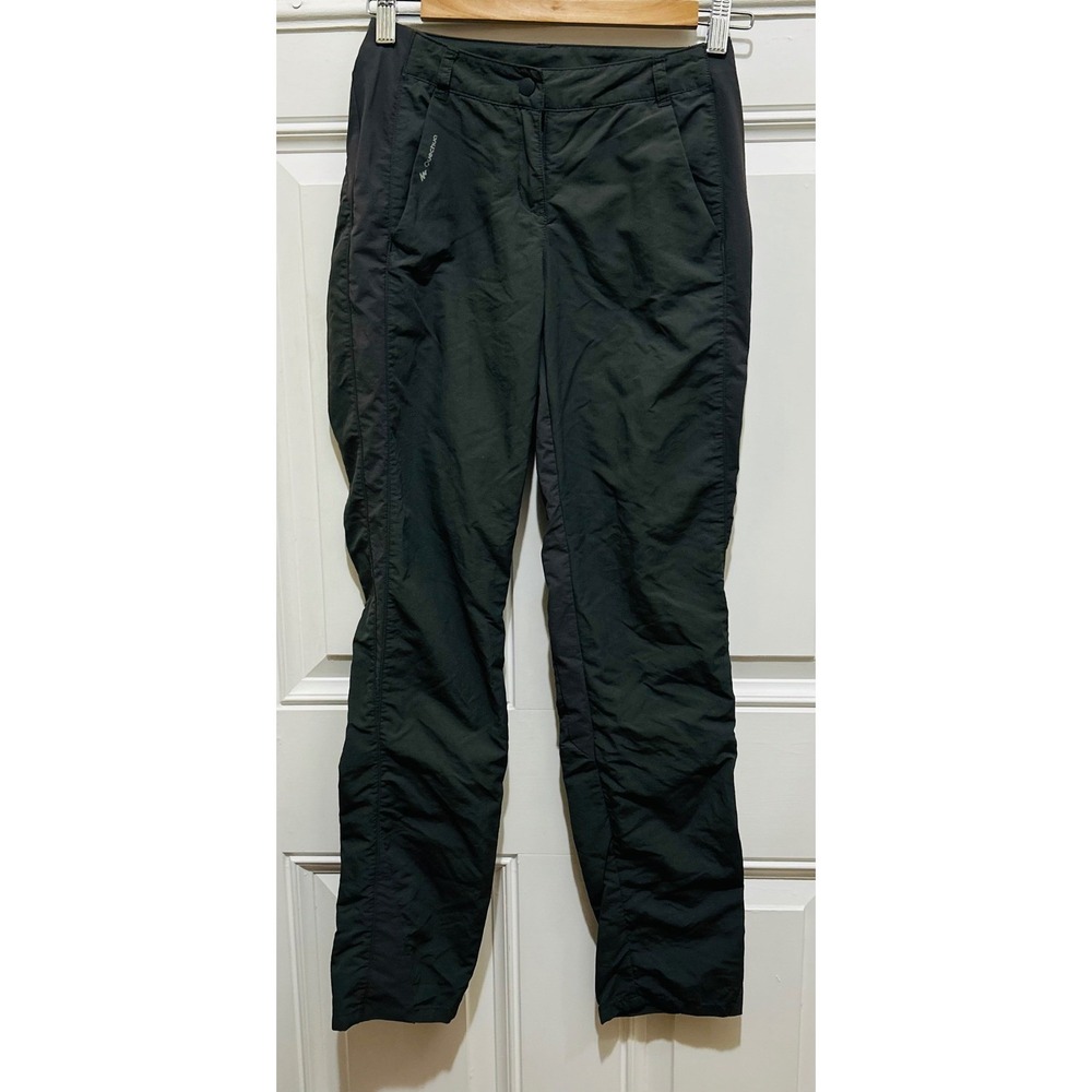Decathlon Quechua Womens XS Black Hiking Pants Lightweight Activewear Trousers